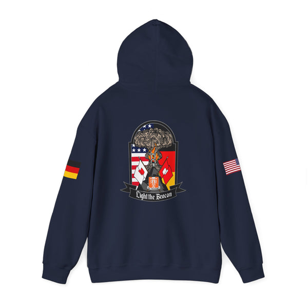 USANEC-S  Flags on Sleeves  Unisex Heavy Blend™ Hooded Sweatshirt