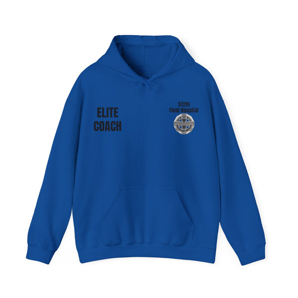 Elite Coach - 512th Field Hospital - Unisex Heavy Blend™ Hooded Sweatshirt