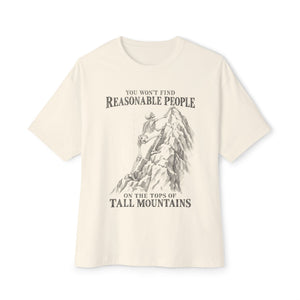 Reasonable People - Unisex Oversized Boxy Tee