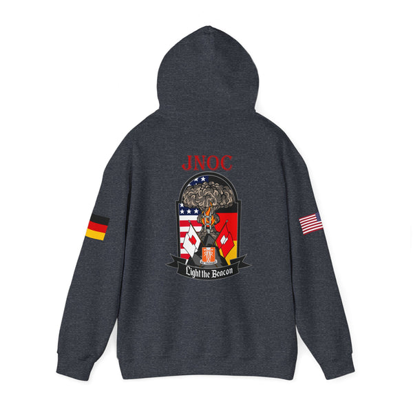 JNOC Call Sign -  USANEC-S - Flags on Sleeves - Unisex Heavy Blend™ Hooded Sweatshirt
