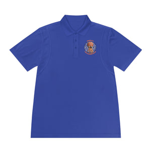 CAB - Orange text - Men's Sport Polo Shirt