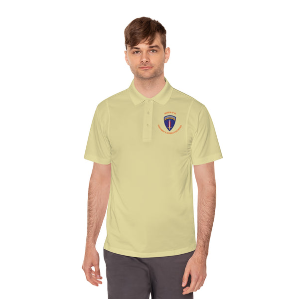 AAB U'R-AF -Orange text - Men's Sport Polo Shirt