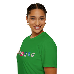 Senior - Adult Sizing - Blank Back - Unisex Softstyle T-Shirt