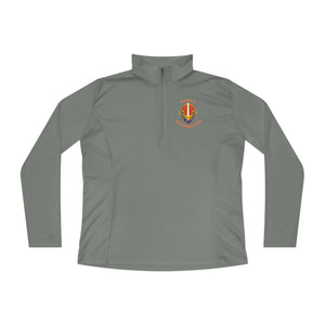 CAB Sword - Orange text - Ladies Quarter-Zip Pullover