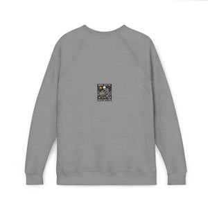 Sow Smiles! - Skeleton Back - Unisex Sponge Fleece Raglan Sweatshirt