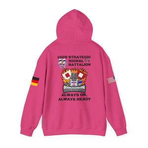 S4 - Option 1 - 102D SSB - Flags on Sleeves - Unisex Heavy Blend™ Hooded Sweatshirt