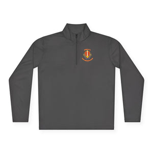 CAB Sword - Orange text - Unisex Quarter-Zip Pullover