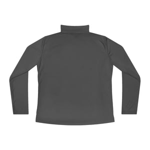 CAB Sword - Orange text - Ladies Quarter-Zip Pullover