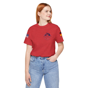 WHM - Flags on Sleeves - Unisex Jersey Short Sleeve Tee