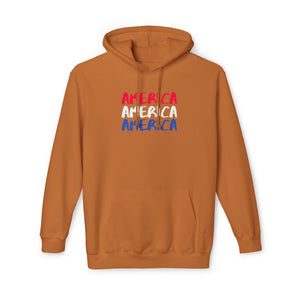 America x3!!! - Unisex Hooded Sweatshirt, Made in US