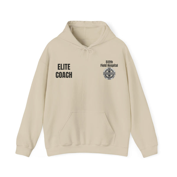 Elite Coach - 512th Field Hospital - Unisex Heavy Blend™ Hooded Sweatshirt