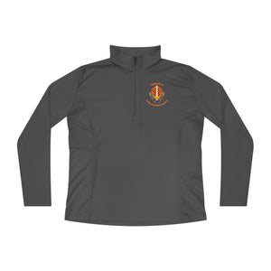 CAB Sword - Orange text - Ladies Quarter-Zip Pullover