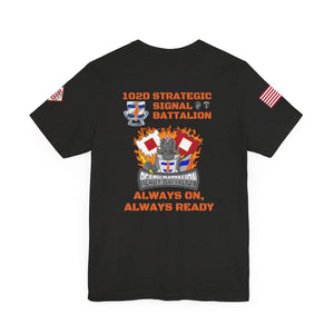 102d SSB - Sleeve with USA/2TSB - Unisex Jersey Short Sleeve Tee