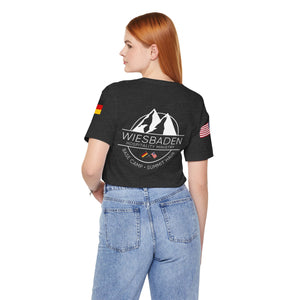 WHM - Flags on Sleeves - Unisex Jersey Short Sleeve Tee