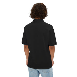 CAB Sword - Orange Text - Men's Piqué Polo