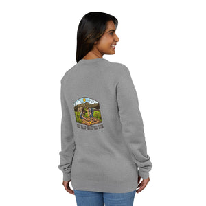 Sow Smiles! - Farmer Back - Unisex Sponge Fleece Raglan Sweatshirt
