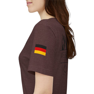WHM - Flags on Sleeves - Unisex Jersey Short Sleeve Tee