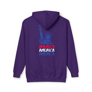 America x3!!! - Unisex Hooded Sweatshirt, Made in US