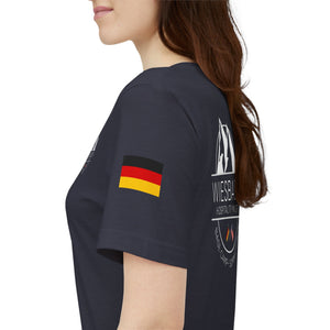 WHM - Flags on Sleeves - Unisex Jersey Short Sleeve Tee