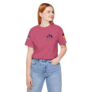 WHM - Flags on Sleeves - Unisex Jersey Short Sleeve Tee