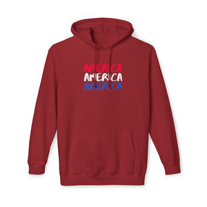 America x3!!! - Unisex Hooded Sweatshirt, Made in US