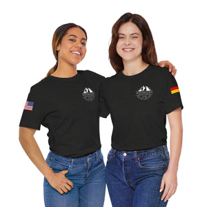 WHM - Flags on Sleeves - Unisex Jersey Short Sleeve Tee