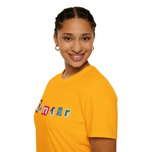 Senior - Adult Sizing - Blank Back - Unisex Softstyle T-Shirt