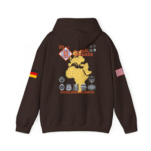44th ESB-E - Flags on Sleeves - Unisex Heavy Blend™ Hooded Sweatshirt