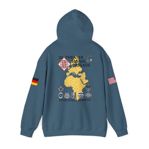 44th ESB-E - Flags on Sleeves - Unisex Heavy Blend™ Hooded Sweatshirt