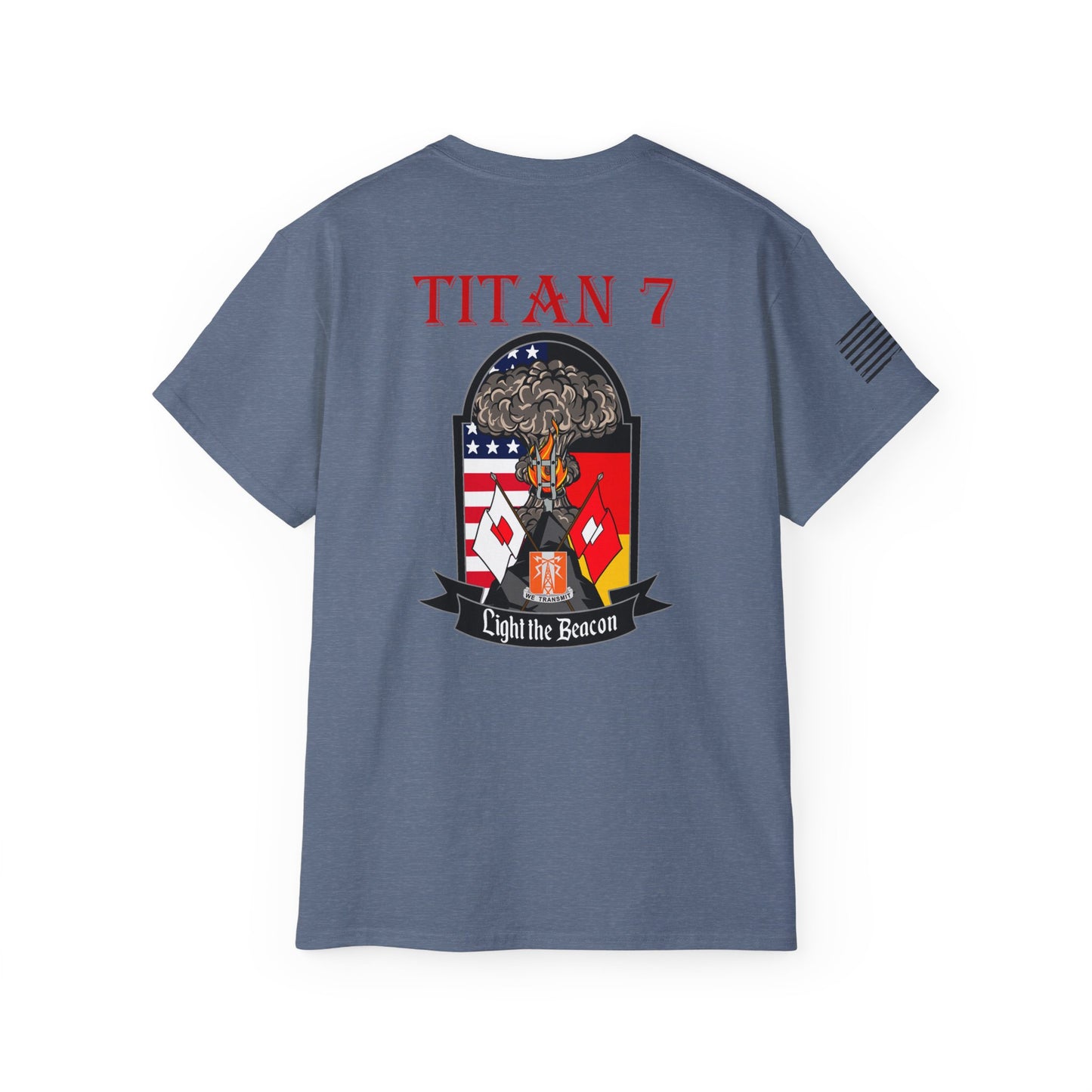 Titan 7 Call Sign - Flag on Sleeve - USANEC-S - Ultra Cotton Tee