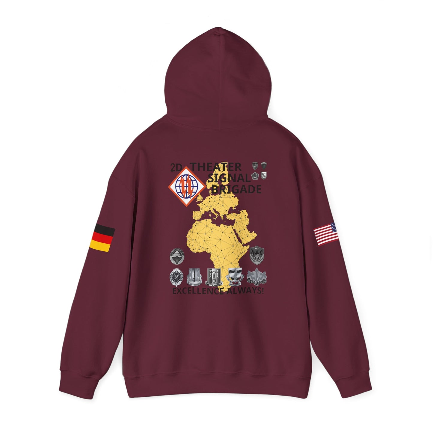 2TSB - Flags on Sleeves - Unisex Heavy Blend™ Hooded SweatshirT