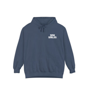 Sow Smiles - Skeleton Back - Unisex Garment-Dyed Hoodie