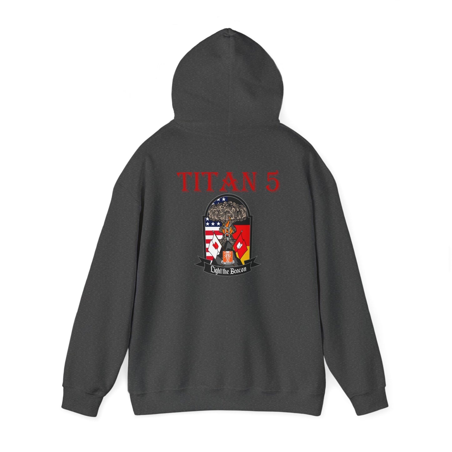 Titan 5 Call Sign - No Flags on Sleeves - USANEC-S - Unisex Heavy Blend™ Hooded Sweatshirt