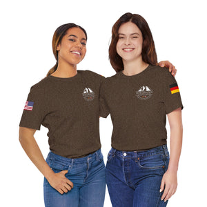 WHM - Flags on Sleeves - Unisex Jersey Short Sleeve Tee