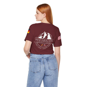 WHM - Flags on Sleeves - Unisex Jersey Short Sleeve Tee