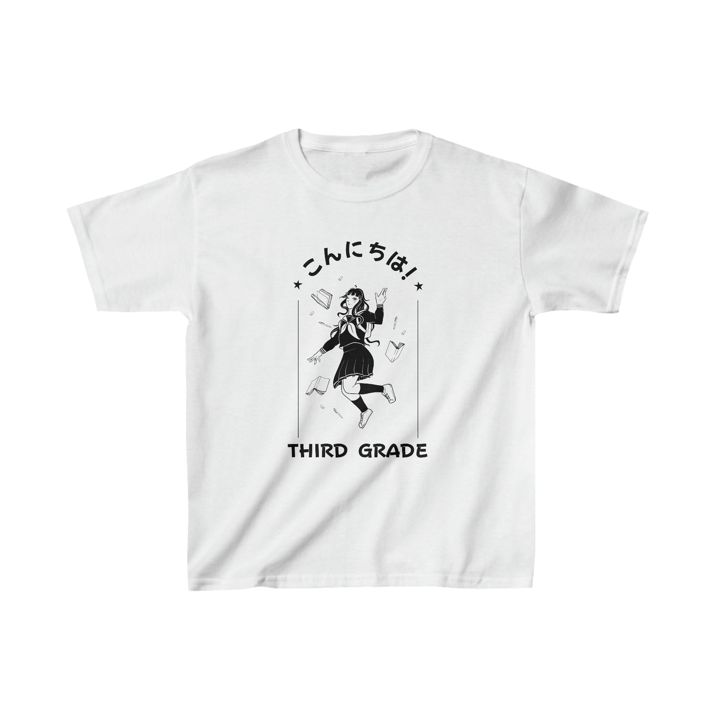 Konnichiwa Third Grade - Kids Heavy Cotton™ Tee