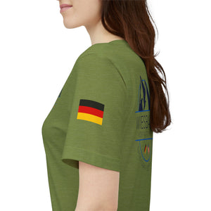 WHM - Flags on Sleeves - Unisex Jersey Short Sleeve Tee