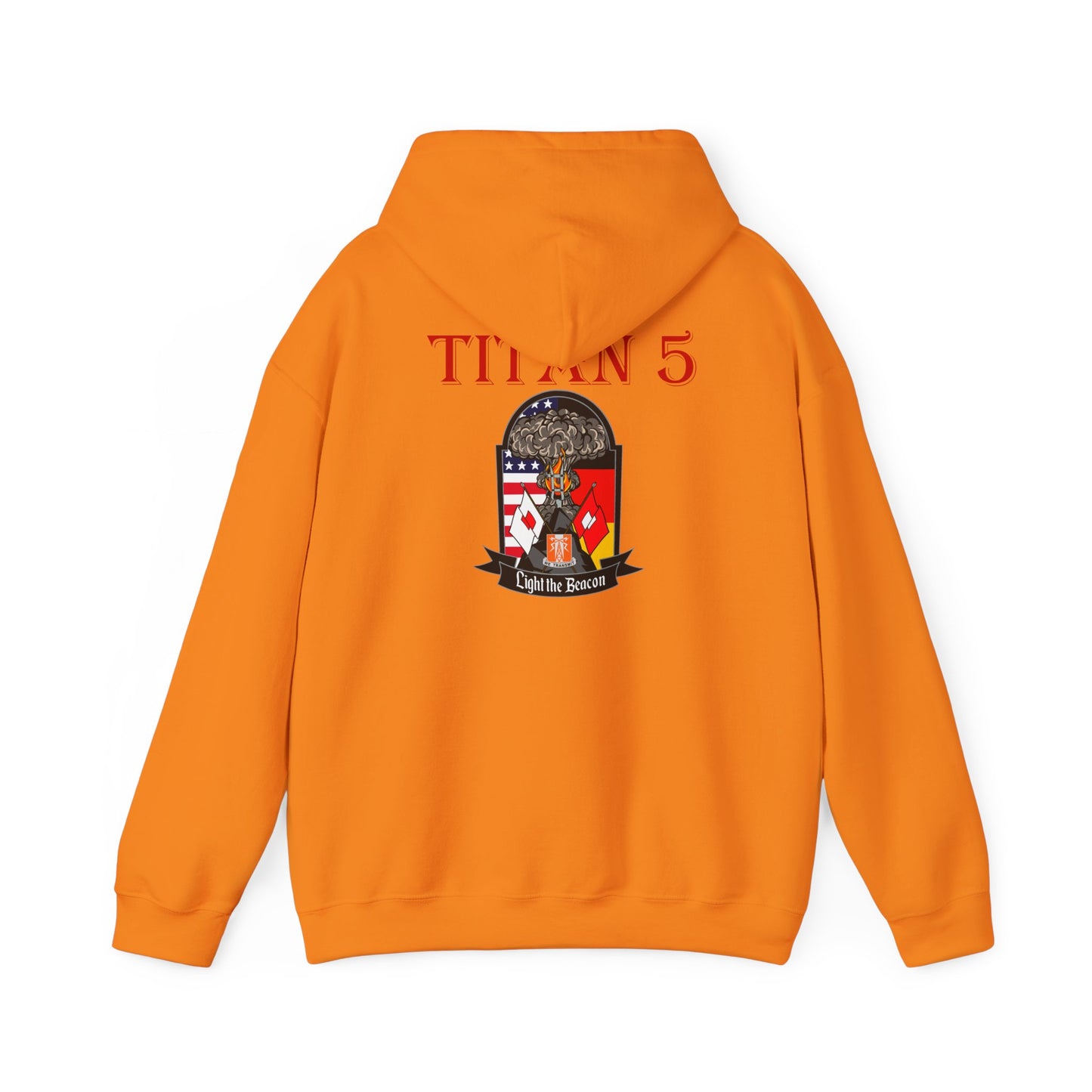 Titan 5 Call Sign - No Flags on Sleeves - USANEC-S - Unisex Heavy Blend™ Hooded Sweatshirt