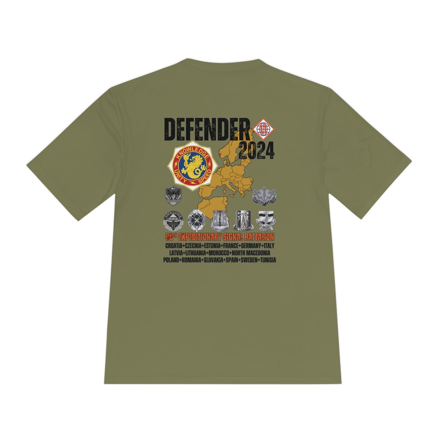 98th ESB - DEFENDER 24 -  Moisture Wicking Tee