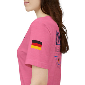 WHM - Flags on Sleeves - Unisex Jersey Short Sleeve Tee
