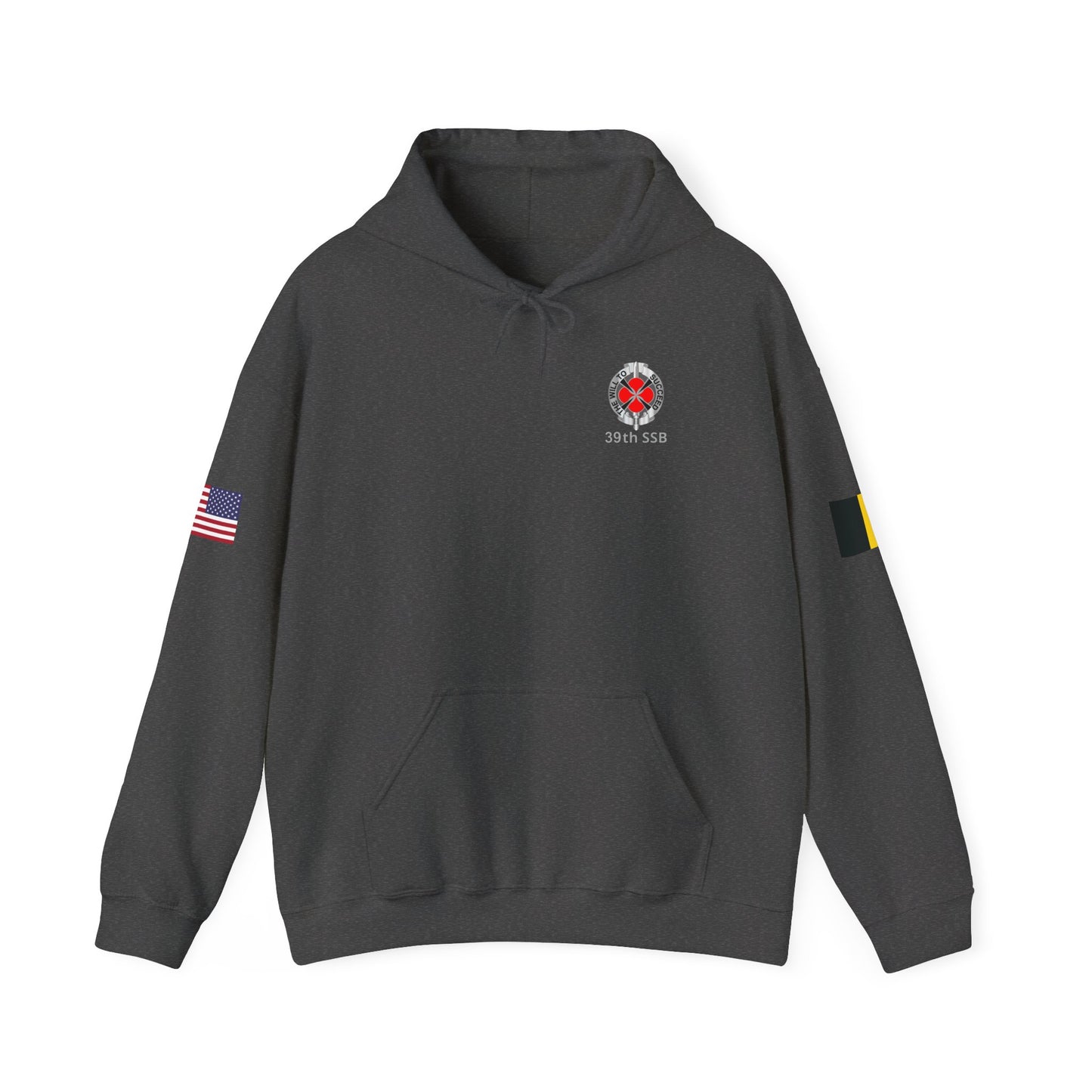 39th SSB - Flags on Sleeves - Unisex Heavy Blend™ Hooded Sweatshirt