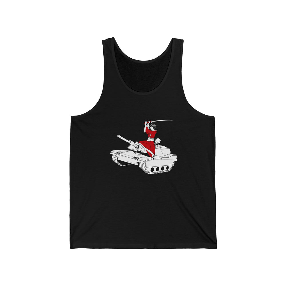 Samurai on a Tank on a Tank Top