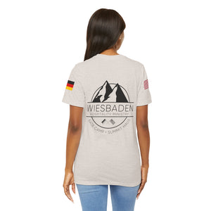 WHM - Flag on Sleeves - Unisex Jersey Short Sleeve Tee