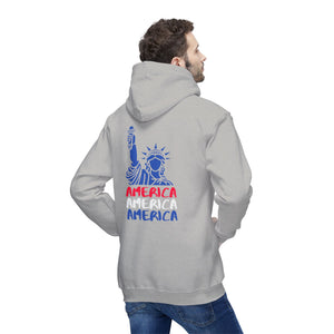 America x3!!! - Unisex Hooded Sweatshirt, Made in US