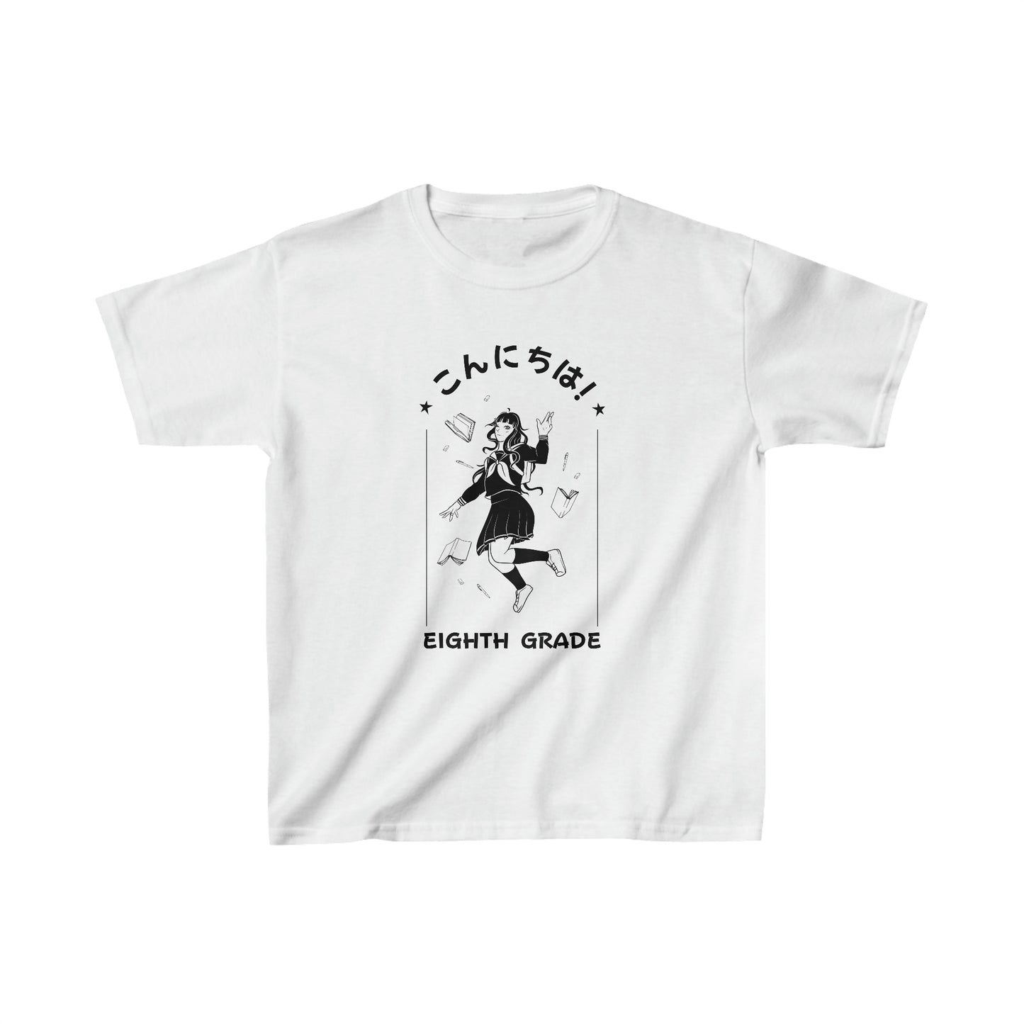 KONNICHIWA EIGHTH GRADE! - Kids Heavy Cotton™ Tee