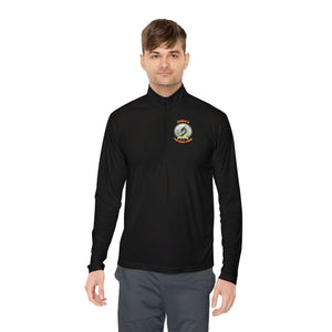 CSD Dragon - Orange text - Unisex Quarter-Zip Pullover