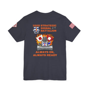 102d SSB - Sleeve with USA/2TSB - Unisex Jersey Short Sleeve Tee
