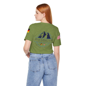 WHM - Flags on Sleeves - Unisex Jersey Short Sleeve Tee