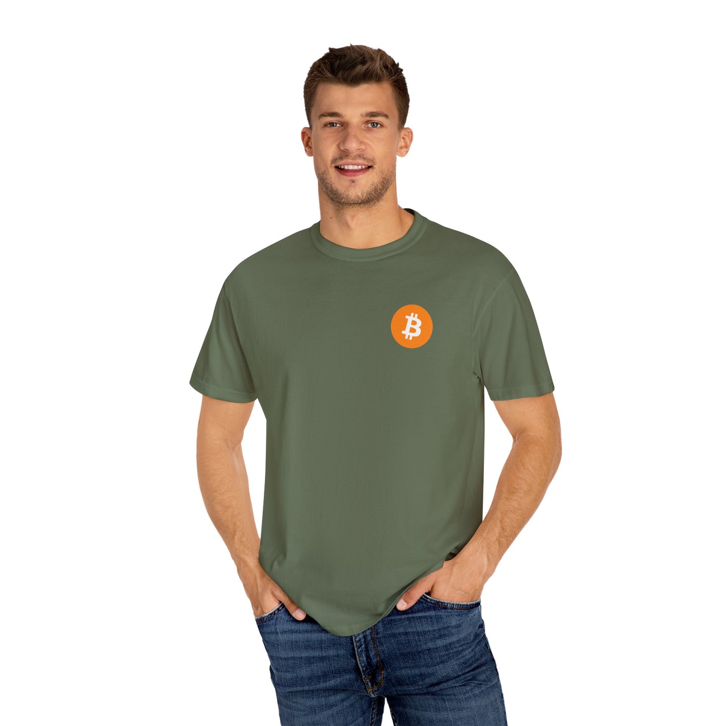 blow bitcoin! - Unisex Garment-Dyed T-shirt