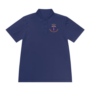 AAB U'R-AF -Orange text - Men's Sport Polo Shirt